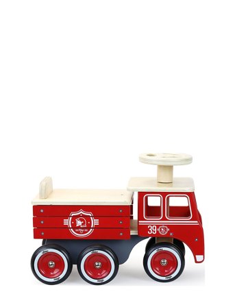 Vilac Ride-On Firetruck - Red - ONE SIZE