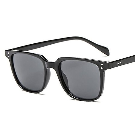 Fyrkantiga Vintage Solglasögon Herrar Märke Designer Retro Solglasögon Man Klassisk Mode Spegel Svart Oculos De Sol Masculino
