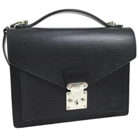 Louis Vuitton Vintage, Pre-owned Leather louis-vuitton-bags Zwart, Dames, Maat:ONE Size,leer
