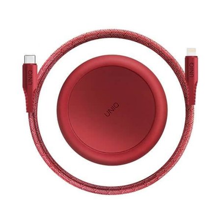UNIQ kabel MFI Halo USB-C-lightning 18W 1,2m carmine Röd