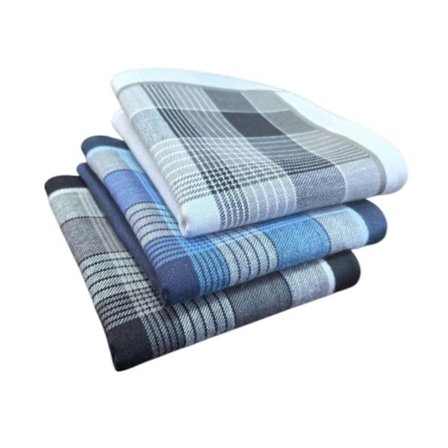 3x Herre Lommetørklæder Bløde Svedhåndklæder til Fest Galla Fars Dag