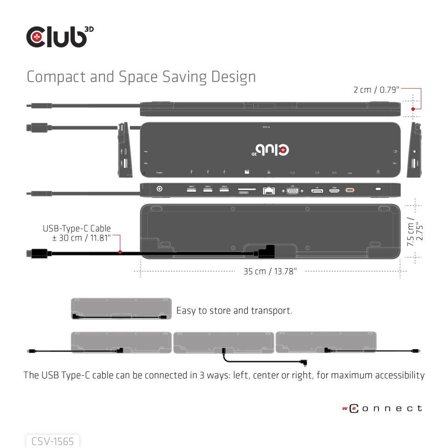 Club 3D Usb Gen1 Type-C Triple