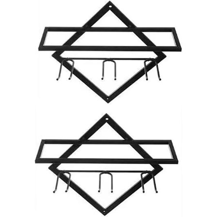 Dekorativt vinstativ for oppbevaring, rustikk stil, veggmontert, kan holde 6 vinglass, perfekt for bar- og hjemmedekorasjon