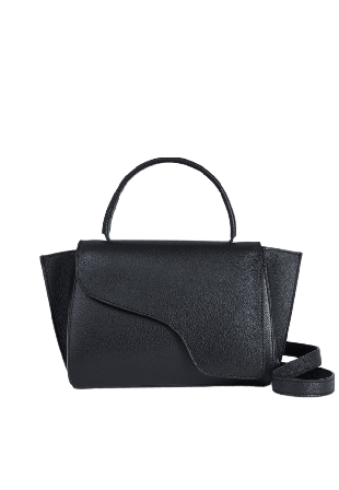 ATP Atelier Arezzo Black Grained Calf Handväskor Dam Svart ONESIZE