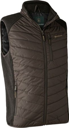 Deerhunter Moor Padded Waistcoat w. Knit Brown Leaf