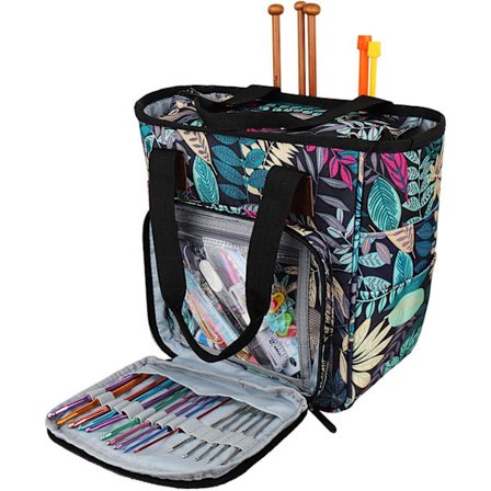 Strikkegarn opbevaringspose, håndstrikpose rejsetaske organiser