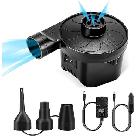 2-in-1 Sähköinen Ilmapumppu Pumppu ja Tyhjennys Uimarenkaille