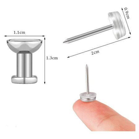 10 stk magnetiske trykknåler magnetiske pinnestifter 2 2