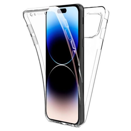 Heltäckande skal 360° - Kompatibel med Apple iPhone 14 Pro - Dubbel genomskinlig skydd