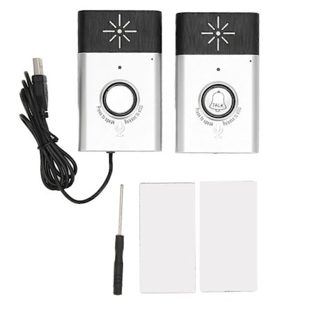 Langaton ovikello 467MHz Pitkän matkan lähetys Kaksisuuntainen sisäpuhelin Ovikello kodin turvallisuuteen