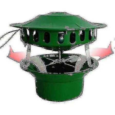 Elektrisk skorsteinsvifte for BBQ-hytte, peis, termo-ovn, vedovn - 80W