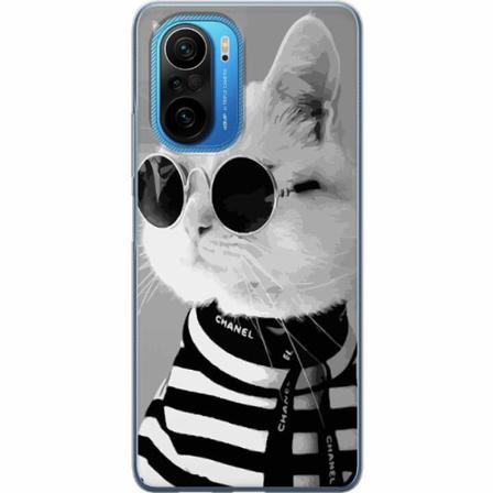 Xiaomi Poco F3 Mjukt Skal - Fancy Cat