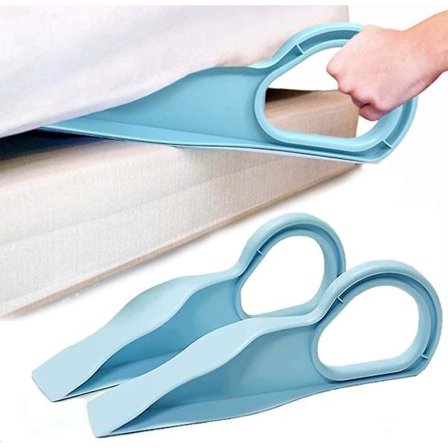 2-pakks madrasskileheis, enkel å bruke madrassløfter, praktisk kilemadrass, ergonomisk madrasskileheis, for