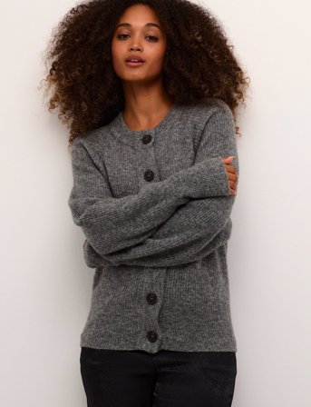 Karen By Simonsen Debbiekb Short Cardigan - Grey - S
