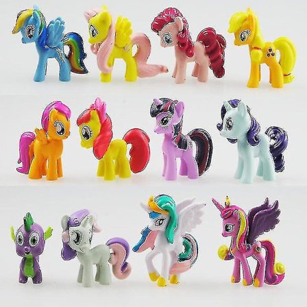 12 Pieces Of My Little Pony Unicorn Cake Baking Doll Dekorationsdocka