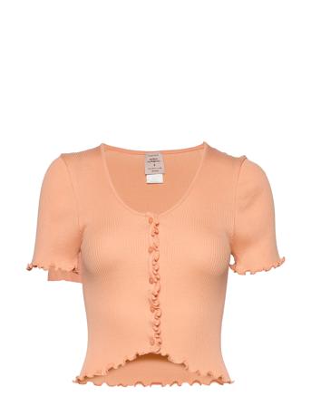 Silk Cardigan Ss Pink Barbara Kristoffersen By Rosemunde