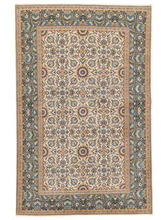 Hand Knotted Keshan Fine Old Rug 136X210 Wool Brown/Orange Small