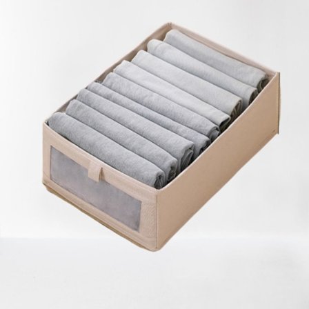 Undertøy Oppbevaringsboks Bukser Klassifisering Skuff BEIGE L