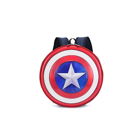 Marvel Boys Captain America Shield Ryggsekk, flerfarget marineblå