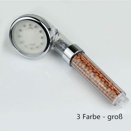 Total utförsäljning LED Duschhuvud Filter Ljus Duschhuvud Handdusch med 3 Temperaturförändrande Färger