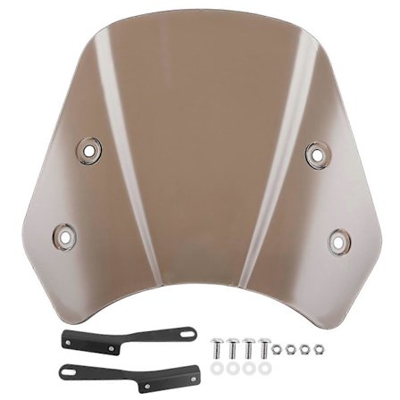 Universal Motorcykel Vindskærm Vindafviser Skærm Med Montering Beslag til 5?7in Tawny