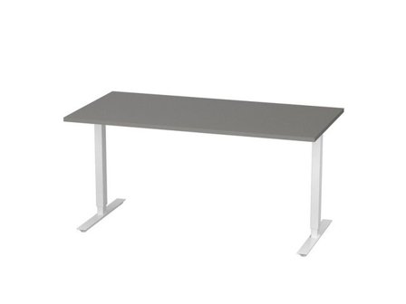 deNord Design Bord höj/sänk Basic 1600x800 grå/vit - Lyreco - Kontorsmöbler och inredning - Bord och hurtsar - Skrivbord - Höj/sänkbar