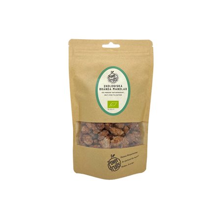 Powerfruits Økologiske Brente Mandler 250 g