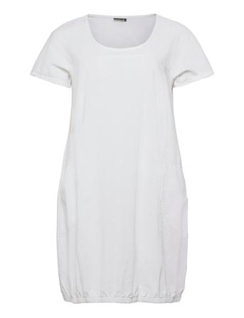 Jeasy, S/S, Dress Lyhyt Mekko Valkoinen Zizzi