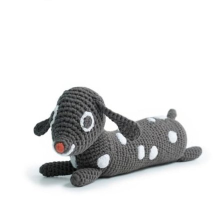 Littlephant Speldosa Puppy Babyleksaker Svart