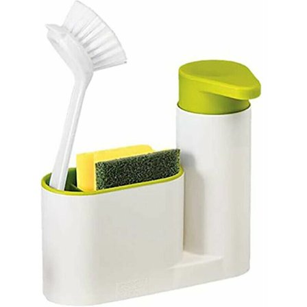 Kjøkkenorganisator - 2 i 1 oppbevaringsboks - Holder vaskemiddel, skyllemiddel, svamp og andre kjøkkenrengjøringsartikler