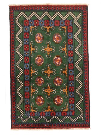 Handknuten Afghan Fine Matta 77X120