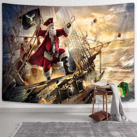 Rolig julgobeläng, cool jultomte på sjöfart