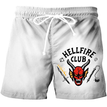 Stranger Things -vapaa-ajan shortsit | Kevyet graafiset kesäshortsit *DK-041663*S