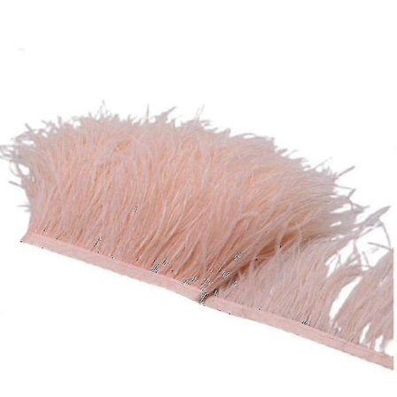 1 Metrin Strutsin Sulkanauha 8-10cm Höyhenet Reunanauha DIY Hääpukuun - 2023