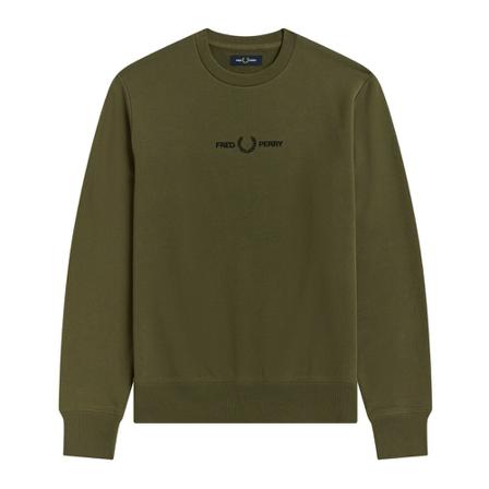 Fred Perry, Sweater Groen, Heren, Maat:L