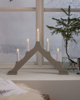 Star Trading Ljusstake Alma Beige - Jul