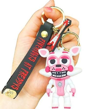 Cartoon-pelihahmo Fnaf Freddy's Fazbear Bear Doll -mallilelu Viisi yötä Freddy Keychain lahjaksi 5