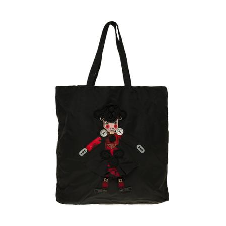 Prada Vintage, Tote Bags Zwart, Dames, Maat:ONE Size