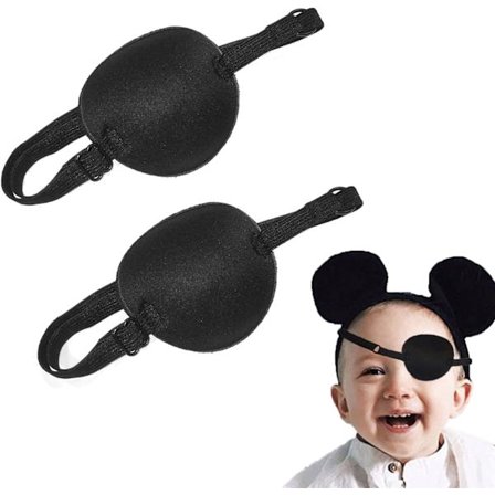 2 stycken, enkel ögonmask, cosplay ögonmask, pirat ögonmask, st