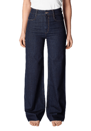 Carin Wester Vida jeans med hög midja IKA Blå 36