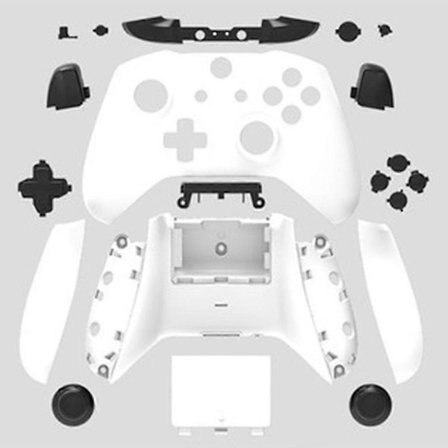 Fullständigt skyddsfodral och reservdelar kompatibla med Xbox One trådlös handkontroll med skyddande skal av hampa