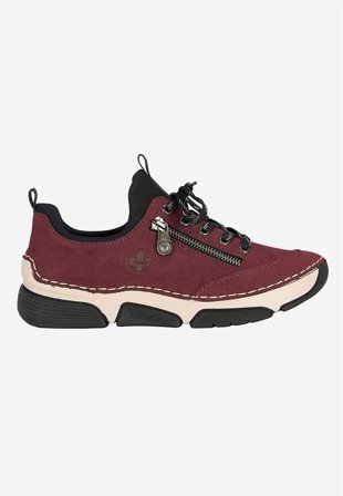Rieker - Slip-on sneaker - vinröd - för damer - 39 - Cellbes