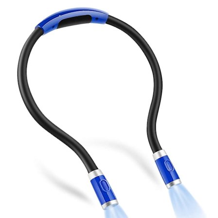 Ladattava 4 LED -kaulavalaisin 3 kirkkaustasolla