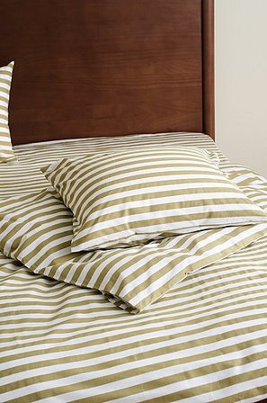 Jotex - Dekbedovertrek Olijfgroen/wit Olijfgroen/wit - KAYO - Koop Dekbedovertrek bij Jotex