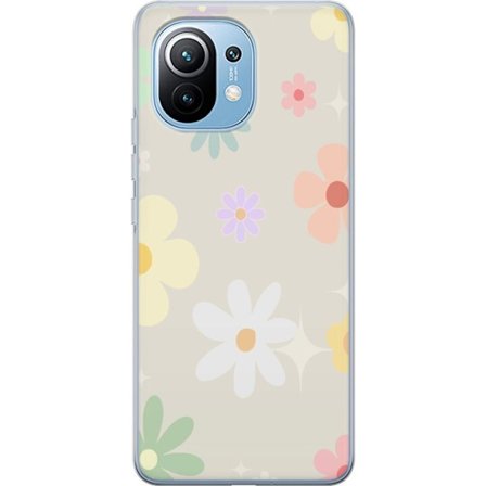 Mobilskal till Xiaomi Mi 11 med fejdande blommor