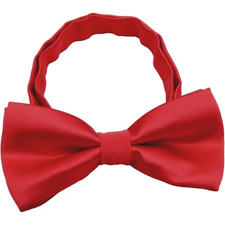 Klassiske sløyfer for gutter - Bryllup Formell Forhåndsknyttet Justerbar Silkesløyfe for barn, Rød