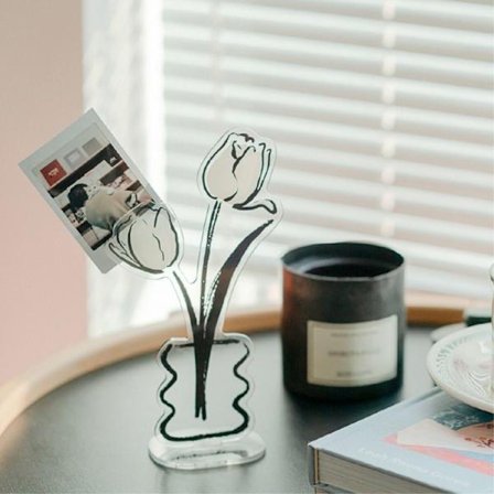 Akrylplaceringskorthållare Blomklämma 3 3