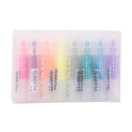 8 kpl Mini-merkki Pen läpinäkyvä tanko vesiliitu vesivärimaalaus Pen