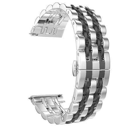 För Huawei Watch Gt 22mm Sandwich Color Solid Steel StrapE