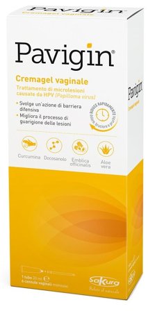 Pavigin Cremagel Vaginale 30 ml con 6 Cannule Vaginali Monouso